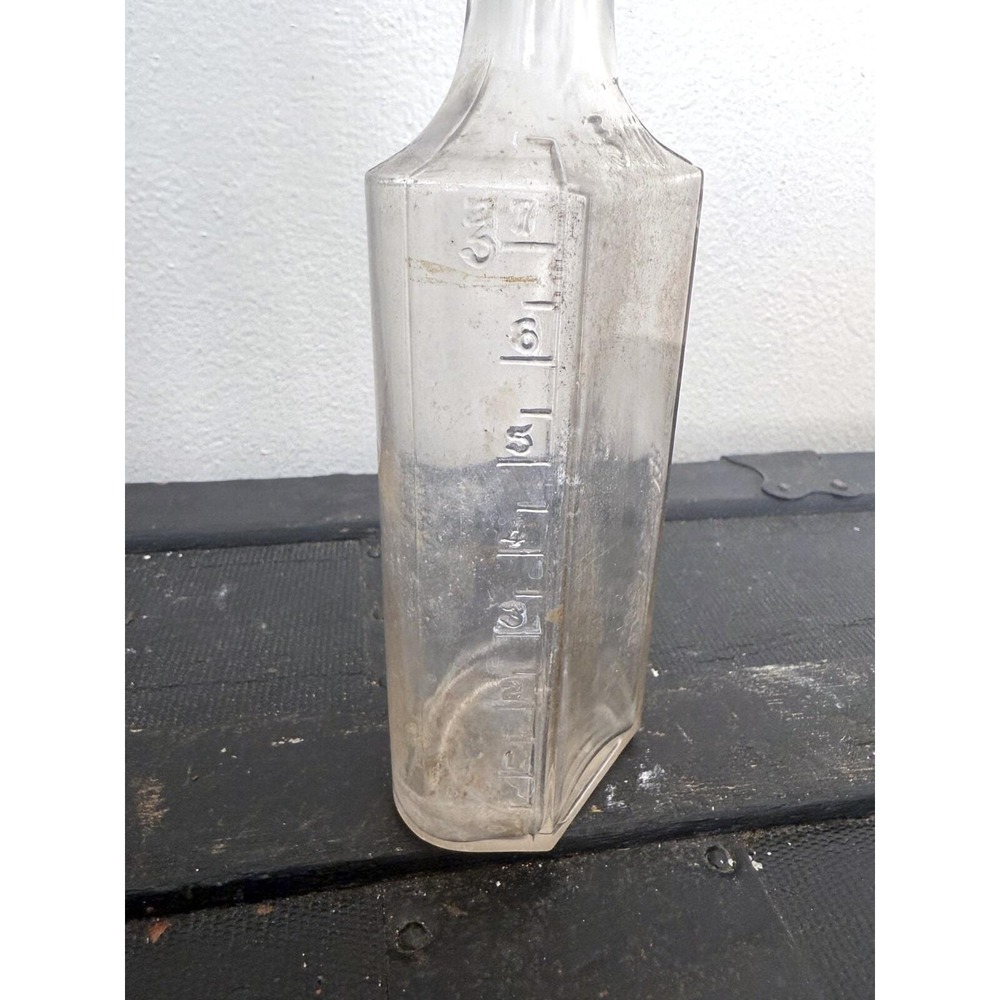 Vintage Owens Clear Glass Bottle 3VIII Apothecary Medicine Bottle - Picture 4 of 7